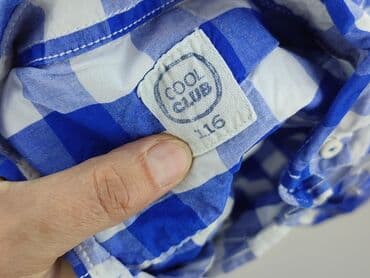 dsquared2 koszulki: Shirt 5-6 years, condition - Perfect, pattern - Cell, color - Blue — 4