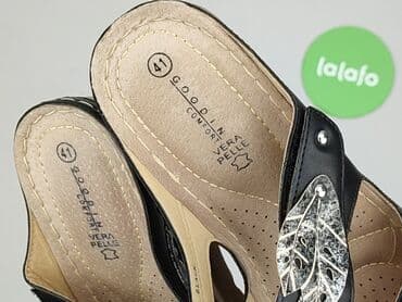 sandały carini: Klapki damskie, 41 — 6