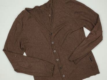 sweter z dekoltem v: Kardigan damski, M — 1