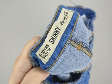 legginsy fluid: Spodnie jeansowe, DenimCo, 10 lat, 134/140, stan - Bardzo dobry — 4