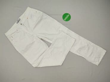 białe jeansy z wysokim stanem: Next, Jeansy damskie, rozmiar XL — 2