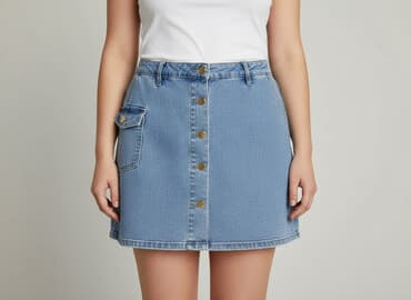 spodenko spódniczka jeans: Spódnica damska, rozmiar XL — 7