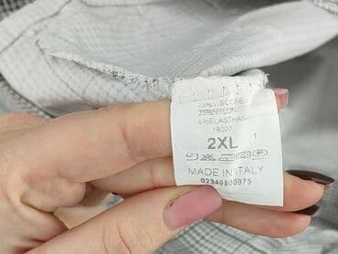 strona z używanymi ubraniami: Material trousers for women, size 2XL — 5