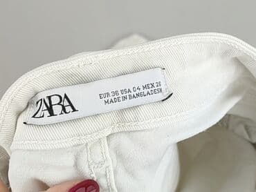 białe spodenki jeansowe zara: Zara, Jeansy damskie, rozmiar S — 4