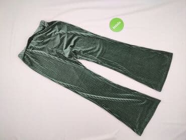 welurowe krótkie spodenki: Velour, Spodnie materiałowe damskie, rozmiar S — 3