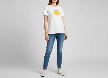 białe t shirty sinsay: Sinsay, T-shirt damski, rozmiar S — 1