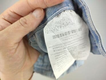 woskowane jeansy: Bershka, Джинси жіночі, розмір L — 5
