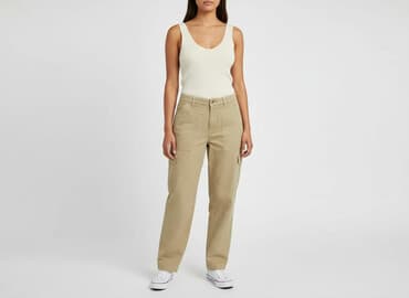 biale buty skarpetkowe: H&M, Spodnie materiałowe damskie, rozmiar XL — 7