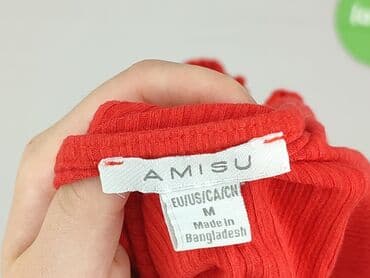obcisła sukienka czerwona: Amisu, Top damski, rozmiar M — 4