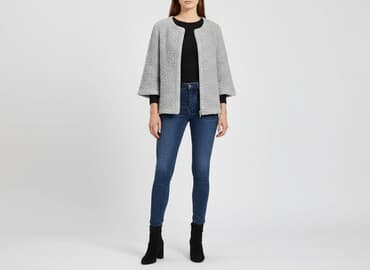 sweter z wełny czesankowej: Kardigan damski, rozmiar S — 6