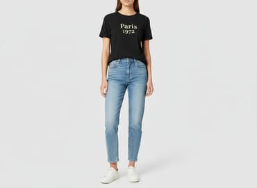 t shirt paris h m: H&M, T-shirt damski, rozmiar M — 1