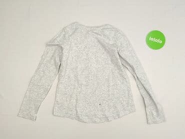 biala koszulka basic: Bluzka, H&M, 10 lat, 134-140 cm, stan - Dobry — 3