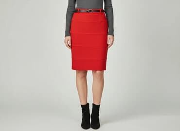 piękne czerwone sukienki na wesele: F&F, Spódnica damska, rozmiar S — 6