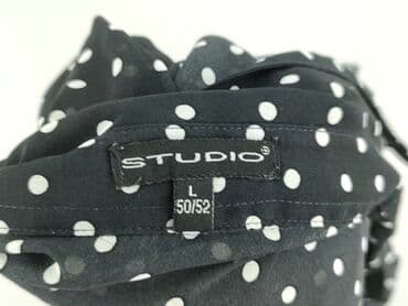 czarne bluzki w biale grochy: Studio, Bluzka damska, rozmiar L — 4