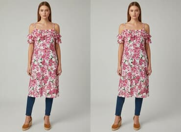 wiosna sukienki: Women`s dress, size S — 1