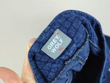 jeansy damskie ocieplane polarem: GREY WOLF, Spodnie materiałowe damskie, rozmiar XL — 4