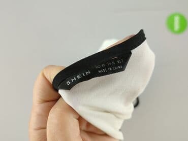 białe bluzki z czarną lamówką: Shein, Bluzka damska, rozmiar XS — 4