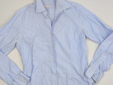 niebieska koszula w białe paski damska: Koszula damska, rozmiar S — 1