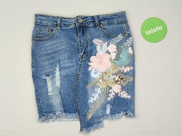 jeansowe spódnice asymetryczne: Spódnica damska, rozmiar XL — 3