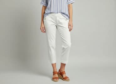 krótsze od rajstop: Spodnie 3/4 damskie, L — 5