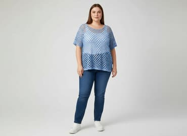 buty z siateczką: Bluzka damska, rozmiar 4XL — 5