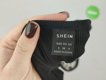 shein czarne bluzki: Shein, Top damski, rozmiar S — 4