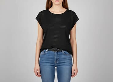 deezee sandaly czarne: Ze-Ze, T-shirt damski, rozmiar S — 7