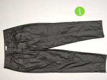 woskowane legginsy z wysokim stanem: Material trousers for women, size S (EU 36) — 2