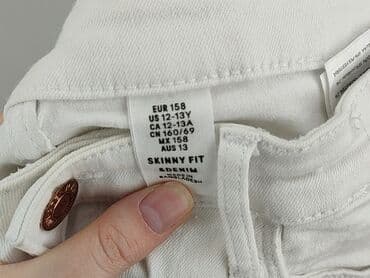 baggy jeans 164 cm: Spodnie jeansowe, H&M, 13 lat, 158, stan - Bardzo dobry — 5