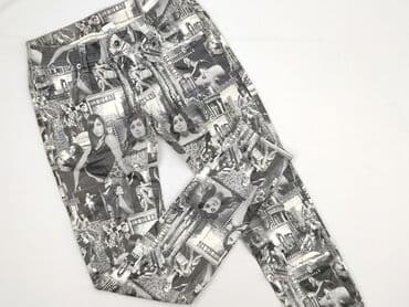 czarne materialowe spodnie: Jeansy damskie, M — 1