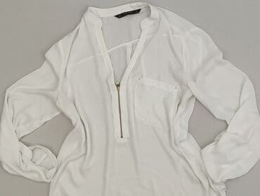 białą bluzka z długim rękawem zara: Zara, Bluzka damska, rozmiar M — 2