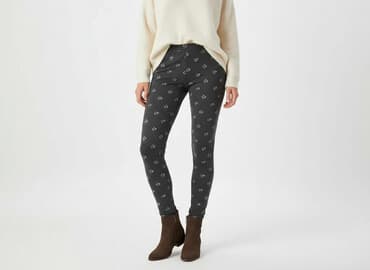 kremowe legginsy damskie: Damart, Legginsy rozmiar M — 7