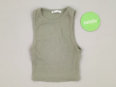 zara koszulka z prążkowanej dzianiny: Zara, Top damski, rozmiar S — 2