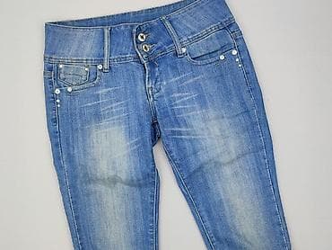 pro moda sandały: Denim, Spodnie 3/4 damskie, rozmiar M — 1