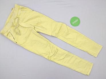 zolte spodnie: Spodnie materiałowe damskie, rozmiar S — 2