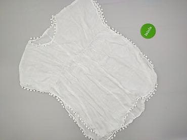 biale ponczo: Ponczo damskie, rozmiar L — 2