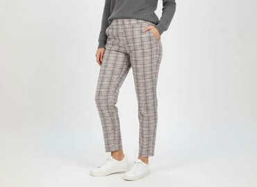 spodnie w panterkę sinsay: Sinsay, Spodnie materiałowe damskie, rozmiar M — 1