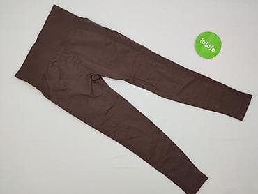 bordowy: Legginsy Sportowe damskie, rozmiar M — 2