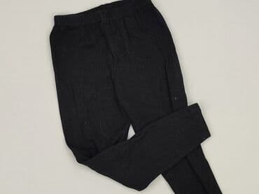 czarne spodnie z wysokim stanem stradivarius: Leggings for kids, 8 years, 128, condition - Very good — 1