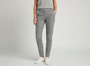 eleganckie spodnie i bluzki: Spodnie materiałowe damskie, rozmiar S — 1