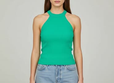 bluzki złotą nitką: Top damski, rozmiar S — 5