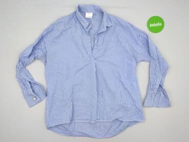 koszulka z długim rękawem w paski: Koszula damska, M — 2