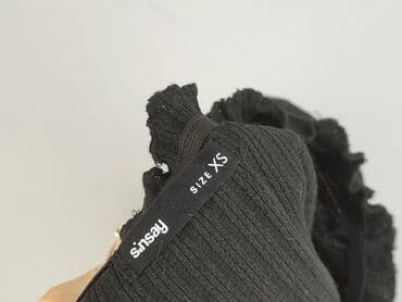 czarna sukienka z długim rękawem sinsay: Sinsay, Sukienka damska, rozmiar XS — 5