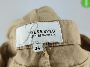 spodnie woskowane brązowe reserved: Reserved, Spodnie materiałowe damskie, rozmiar XS — 4