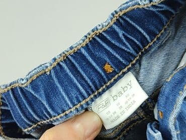 czarne rajstopy dla niemowlaka: Denim pants, F&F, 1-3 months, condition - Perfect — 4