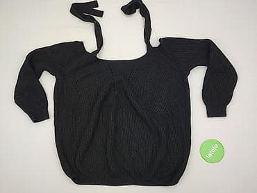 czarny golf: Sweter damski, rozmiar 4XL — 2