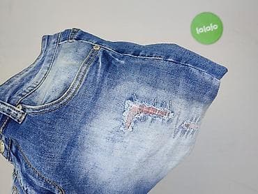 biker szorty: Denim, Szorty dla mężczyzn, rozmiar L — 6