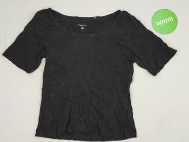 czarne prążkowane bluzki: Chic, Top damski, rozmiar M — 2