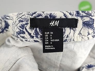 hm spódnice mini: H&M, Spodnie materiałowe damskie, rozmiar S — 4