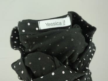 sukienki czarne w biale groszki: Yessica, Sukienka damska, L — 4